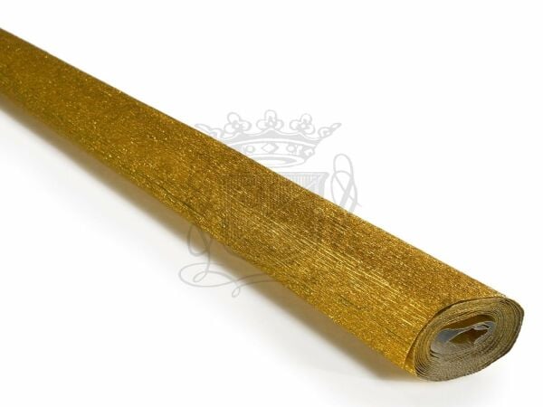 Italyan Krapon Kağıdı No:801 - Metalik Altın 180 Gr. 50x250 Cm