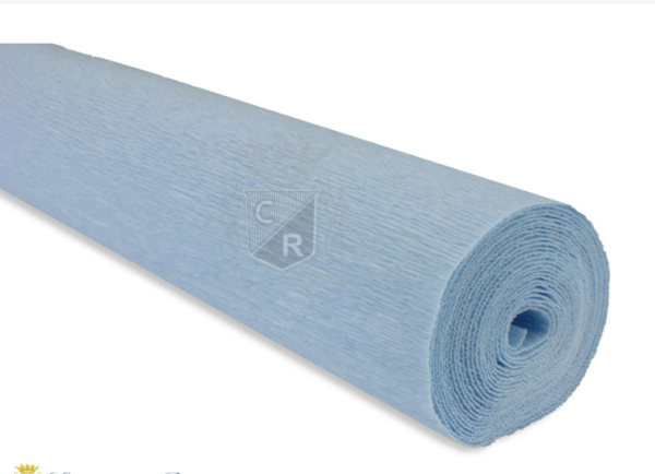 İtalyan Krapon Kağıdı No:559 - Bebek Mavi - Baby Blue 180 gr. 50X250 cm