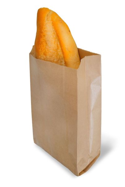 Körüklü Kraft Kese Kağıdı, Çizgili Şamua Kağıt Poşet, Hediye Ambalaj Poşeti, 500 Adet - 15x40 - Baskı İstemiyorum