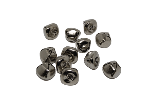 Yılbaşı Ağacı Süsleme Orta Boy Zil - 10 Adet 17x18 mm Gümüş Renk
