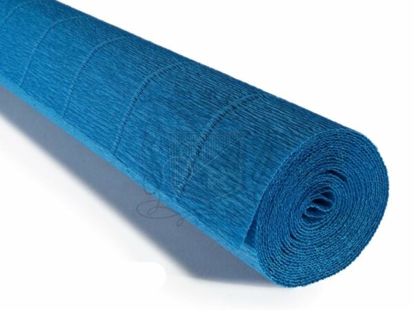 ROCO PAPER İtalyan Krapon Kağıdı Set Blueberry – 180 gr - 25X125 cm 6'lı Paket - %260 esneme özelliği – Renkli Kağıt Çiçekler