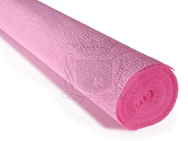 ROCO PAPER İtalyan Krapon Kağıdı Set Pinky – 180 gr - 25X125 cm 6'lı Paket - %260 esneme özelliği – Renkli Kağıt Çiçekler