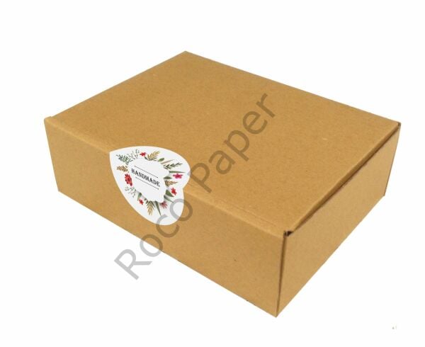 Handmade Yazılı Sticker – Hediye Paketi, Ambalaj, El Yapımı Ürün Etiketi, 27x27 mm, 140 Adet