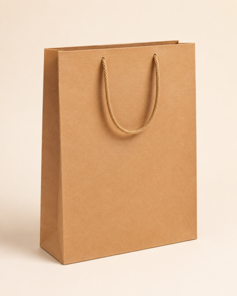 35 x 45 x 10 cm Premium Karton Hediye Çantası | Şık ve Dayanıklı Hediye Poşeti Kraft - 5 Adet
