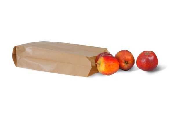 Körüklü Kraft Kese Kağıdı, Çizgili Şamua Kağıt Poşet, Hediye Ambalaj Poşeti, 1000 Adet - 25x33 - Baskı İstemiyorum