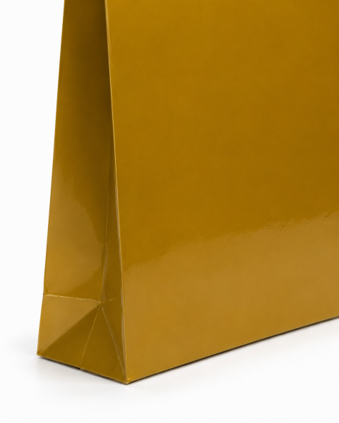 35 x 45 x 10 cm Premium Karton Hediye Çantası | Şık ve Dayanıklı Hediye Poşeti Altın - 10 Adet