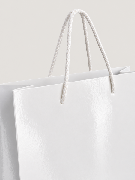 35 x 45 x 10 cm Premium Karton Hediye Çantası | Şık ve Dayanıklı Hediye Poşeti Beyaz - 10 Adet