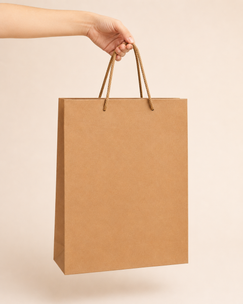 35 x 45 x 10 cm Premium Karton Hediye Çantası | Şık ve Dayanıklı Hediye Poşeti Kraft - 10 Adet