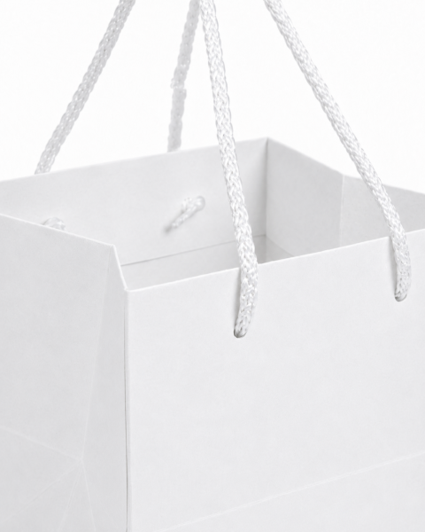 Yatay İpli Pasta Taşıma Karton Çanta 31 × 31 × 31 cm Beyaz - 10 Adet