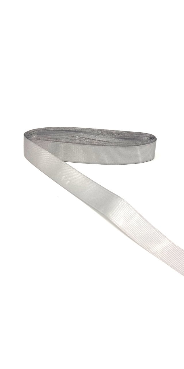 Grogren Kurdele 10 Metre Uzunluk Genişlik Seçenekli - Gri 4 cm