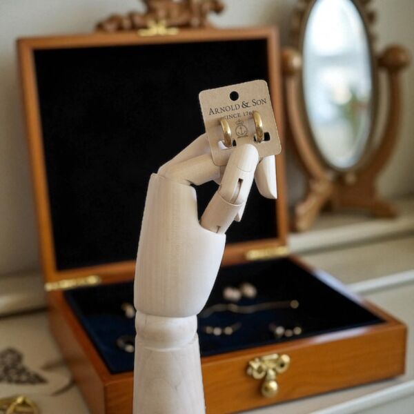 Özel Baskı Küpe Kartı, Kişiselleştirilebilir Takı Kartı, 4.5x5 Cm, 275 Adet - Kraft Zemin  -Siyah & Renkli (CMYK 4+0) Baskı