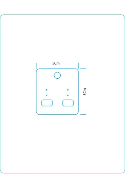 Özel Baskı Küpe Kartı, Kişiselleştirilebilir Takı Kartı, 4.5x5 Cm, 275 Adet - Kraft Zemin  -Siyah & Renkli (CMYK 4+0) Baskı