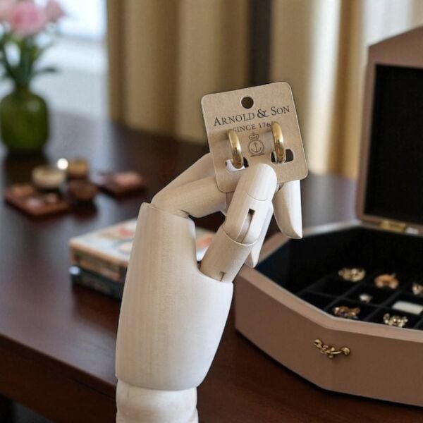 Özel Baskı Küpe Kartı, Kişiselleştirilebilir Takı Kartı, 5x5 Cm, 520 Adet - Kraft Zemin - Beyaz (White 1+0) Baskı