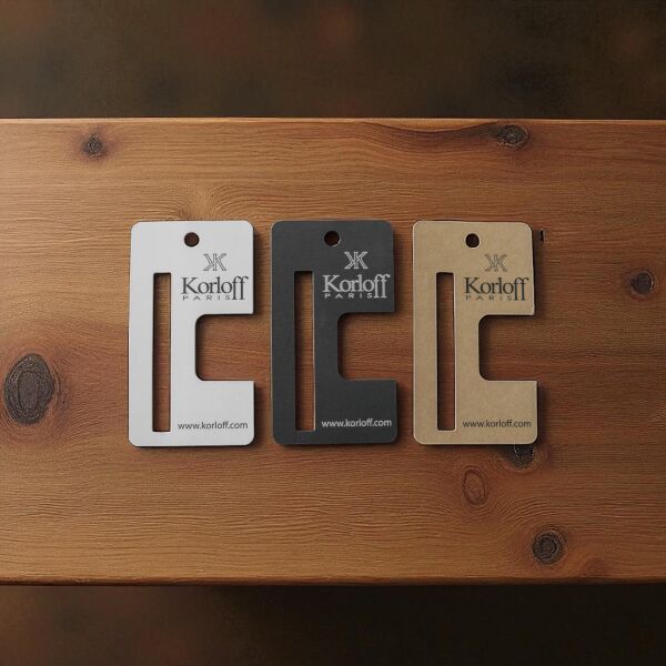 100 lü Baskısız Mandal Toka Kart Seti, Bijuteri, Sunum Kartları, 9.8x10,5 Cm Yazısız),