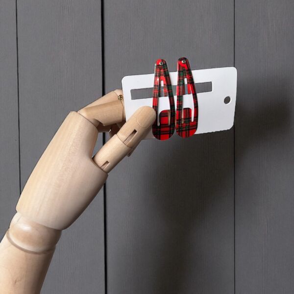 100 lü Baskısız Mandal Toka Kart Seti, Bijuteri, Sunum Kartları, 9.8x10,5 Cm Yazısız), Beyaz