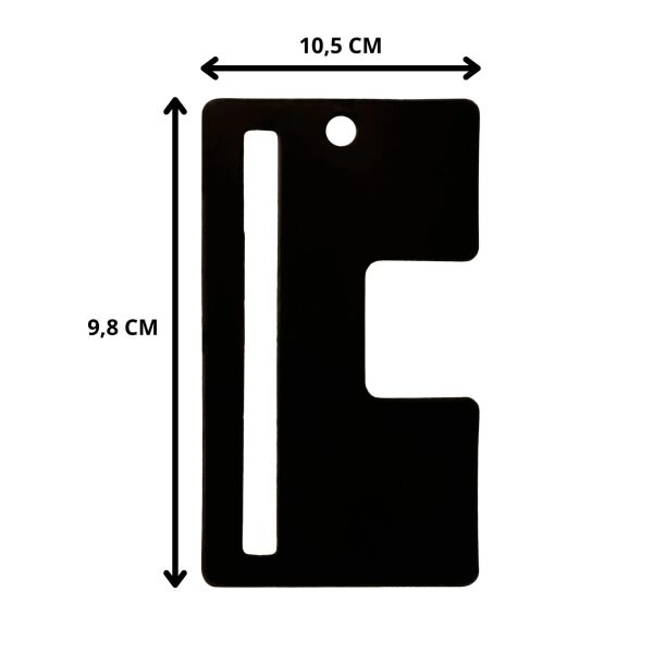 100 lü Baskısız Mandal Toka Kart Seti, Bijuteri, Sunum Kartları, 9.8x10,5 Cm Yazısız), Siyah