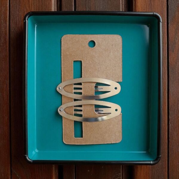 100 lü Baskısız Mandal Toka Kart Seti, Bijuteri, Sunum Kartları, 9.8x10,5 Cm Yazısız), Kraft