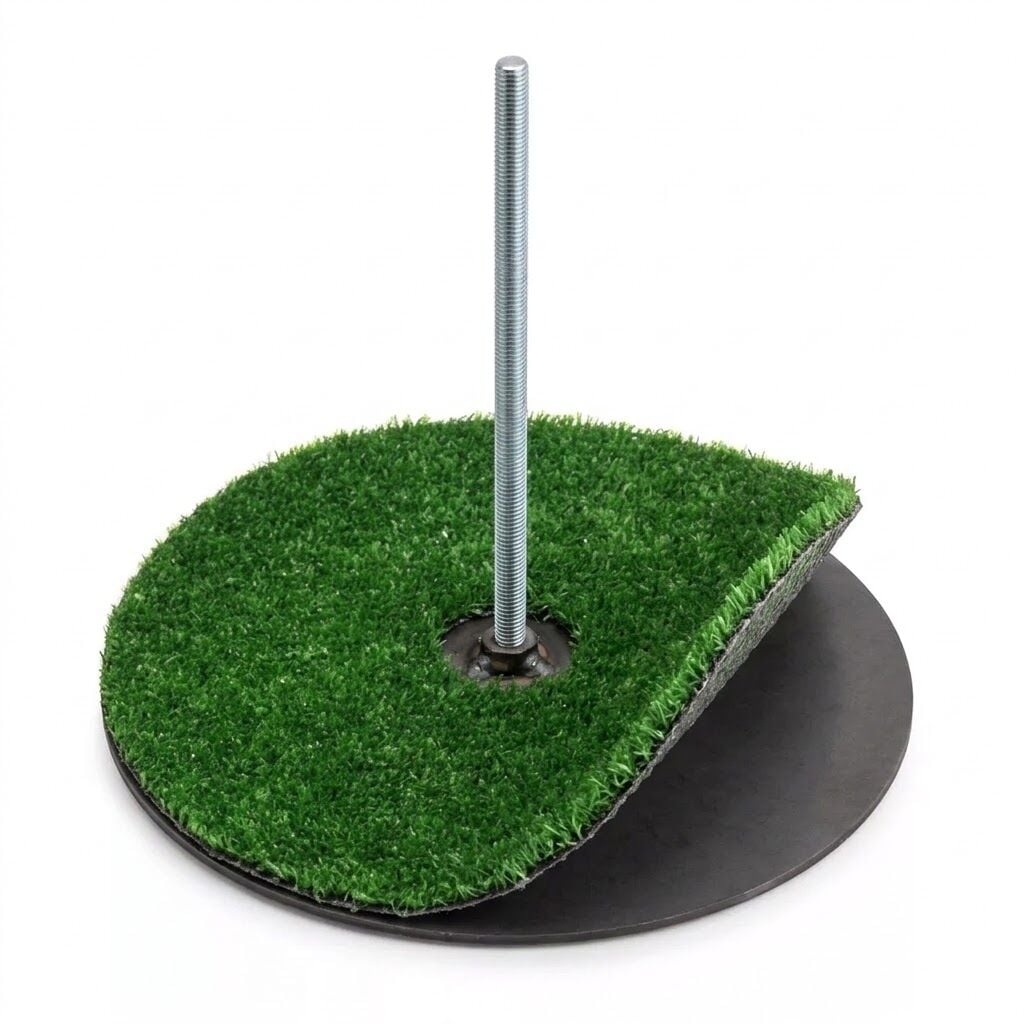 Çiçek Demir Ayak Stand Eva ve Krapon için 30 cm Çap ve Çim halı