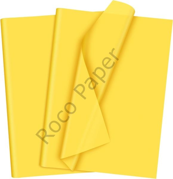 Roco Paper Pelur Kağıt - 20x30 cm A4 - 100 Adet Sarı Renk