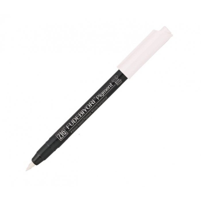 Zig Fudebiyori Brush - Beyaz (Fırça Uçlu Kalem)