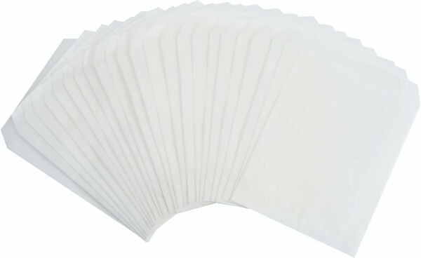 Yağlı (BEYAZ) Dipsiz Kese Kağıdı 12x20 Cm - 500 gr 150 Adet