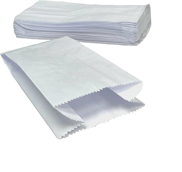 Yağlı (BEYAZ) Dipsiz Kese Kağıdı 12x20 Cm - 500 gr 150 Adet