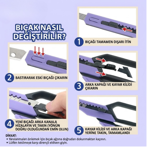 2 in 1 Falçatalı Makas Seti Paslanmaz Çelik