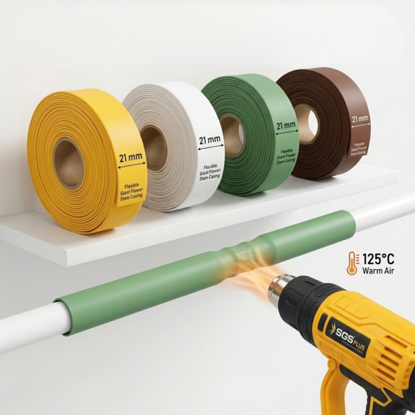 Dev Çiçek Esnek Boru Kılıfı, Isıtılınca Daralan Kılıf 21 mm.