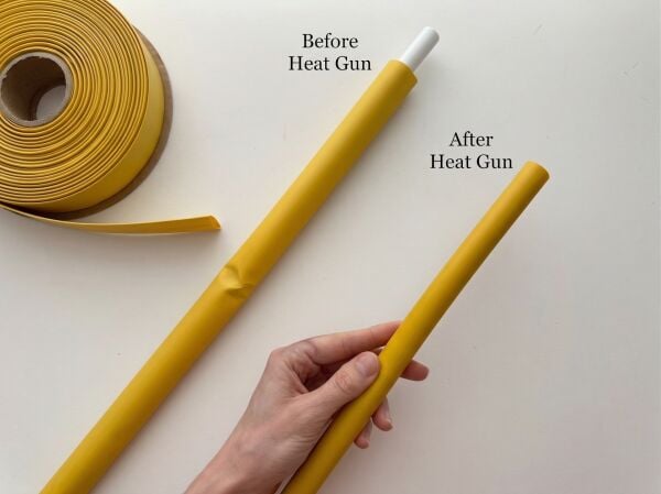 Dev Çiçek Esnek Boru Kılıfı, Isıtılınca Daralan Kılıf 21 mm. Sarı - 2 Metre
