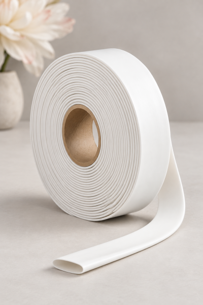 Dev Çiçek Esnek Boru Kılıfı, Isıtılınca Daralan Kılıf 21 mm. Beyaz - 2 Metre