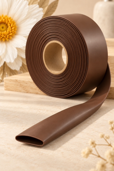 Dev Çiçek Esnek Boru Kılıfı, Isıtılınca Daralan Kılıf 21 mm. Kahverengi - 2 Metre