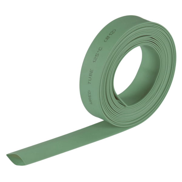 Dev Çiçek Esnek Boru Kılıfı, Isıtılınca Daralan Kılıf 21 mm. Yeşil - 3 Metre