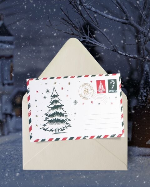 Yılbaşı Kartpostal ve Zarf Seti, 9 Adet, Yeniyıl Tebrik ve Hediye Kartı, 10x15Cm (3 Farklı Tema)