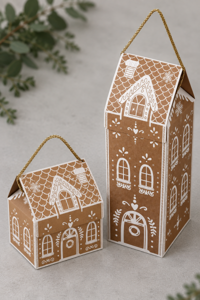 Gingerbread Ev Kutu Seti Paket 3'lü