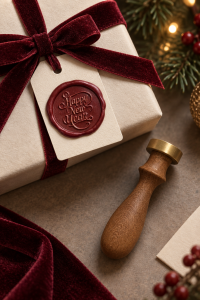 Prinç Mühür - Yeniyıl Temalı 2.5 cm Happy New Year