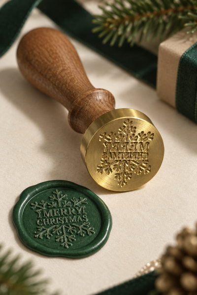 Prinç Mühür - Yeniyıl Temalı 2.5 cm Merry Christmas