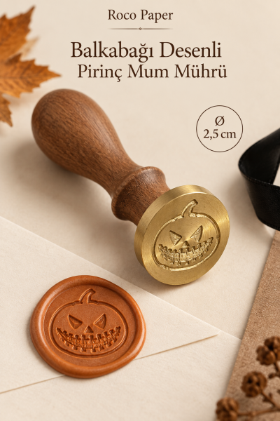 Prinç Mühür - Cadılar (Halloween) Temalı 2.5 cm Balkabağı