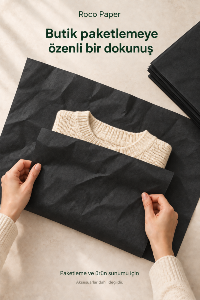 Pelur Kağıt 50x70 cm 10 Adet Siyah