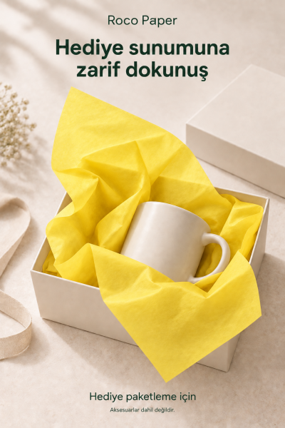 Pelur Kağıt 50x70 cm 10 Adet Sarı