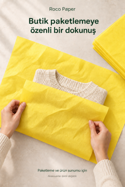 Pelur Kağıt 50x70 cm 10 Adet Sarı