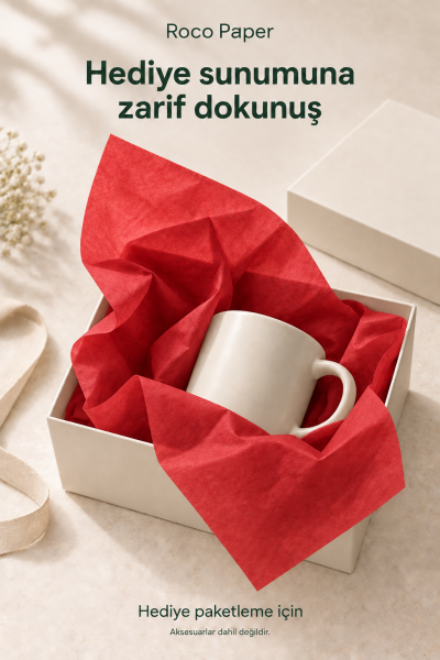 Pelur Kağıt 50x70 cm 10 Adet Kırmızı