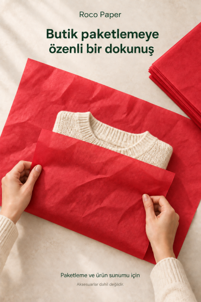 Pelur Kağıt 50x70 cm 10 Adet Kırmızı