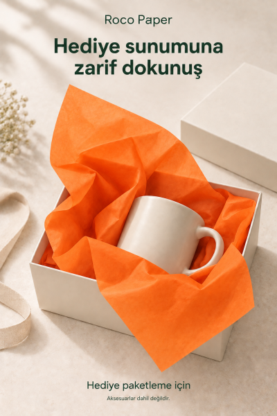 Pelur Kağıt 50x70 cm 10 Adet Turuncu