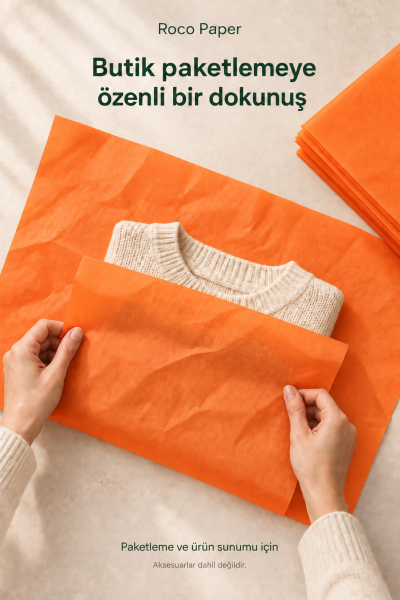 Pelur Kağıt 50x70 cm 10 Adet Turuncu