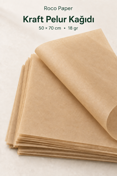Pelur Kağıt 50x70 cm 10 Adet Kraft