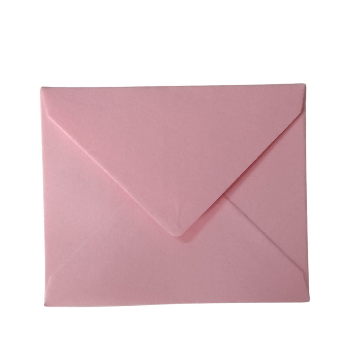 Hediye Kartı Zarfı, Mini Davetiye, Düğün, Fotoğraf, Not Kağıdı Zarfı, 7x9 cm- 50 Adet, Pembe