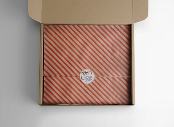 Yılbaşı Çiçek Temalı Mutlu Yıllar Sticker Seti, Yeni Yıl Hediye&Paket Etiketi, 108 Adet, 33x33 mm