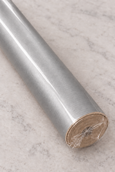 İtalyan Ambalaj Kağıdı Renkli Kraft 70 cm x 2 metre Gümüş