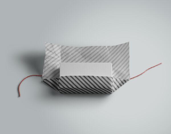 Siyah Verev Çizgili Ambalaj Kağıdı Seti | 10 Rulo Kağıt (70x100 Cm)-12 Rafya-20m İp-Bant ve Makinesi