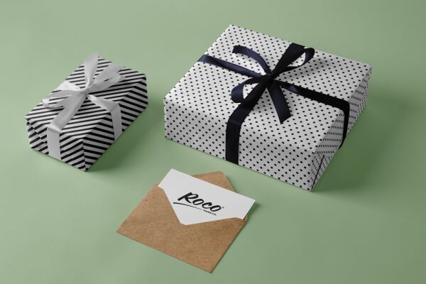 Siyah Verev Çizgili Ambalaj Kağıdı Seti | 10 Rulo Kağıt (70x100 Cm)-12 Rafya-20m İp-Bant ve Makinesi